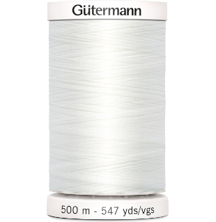 Gutermann Thread White 500m