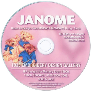 Janome 1835 Designs CD